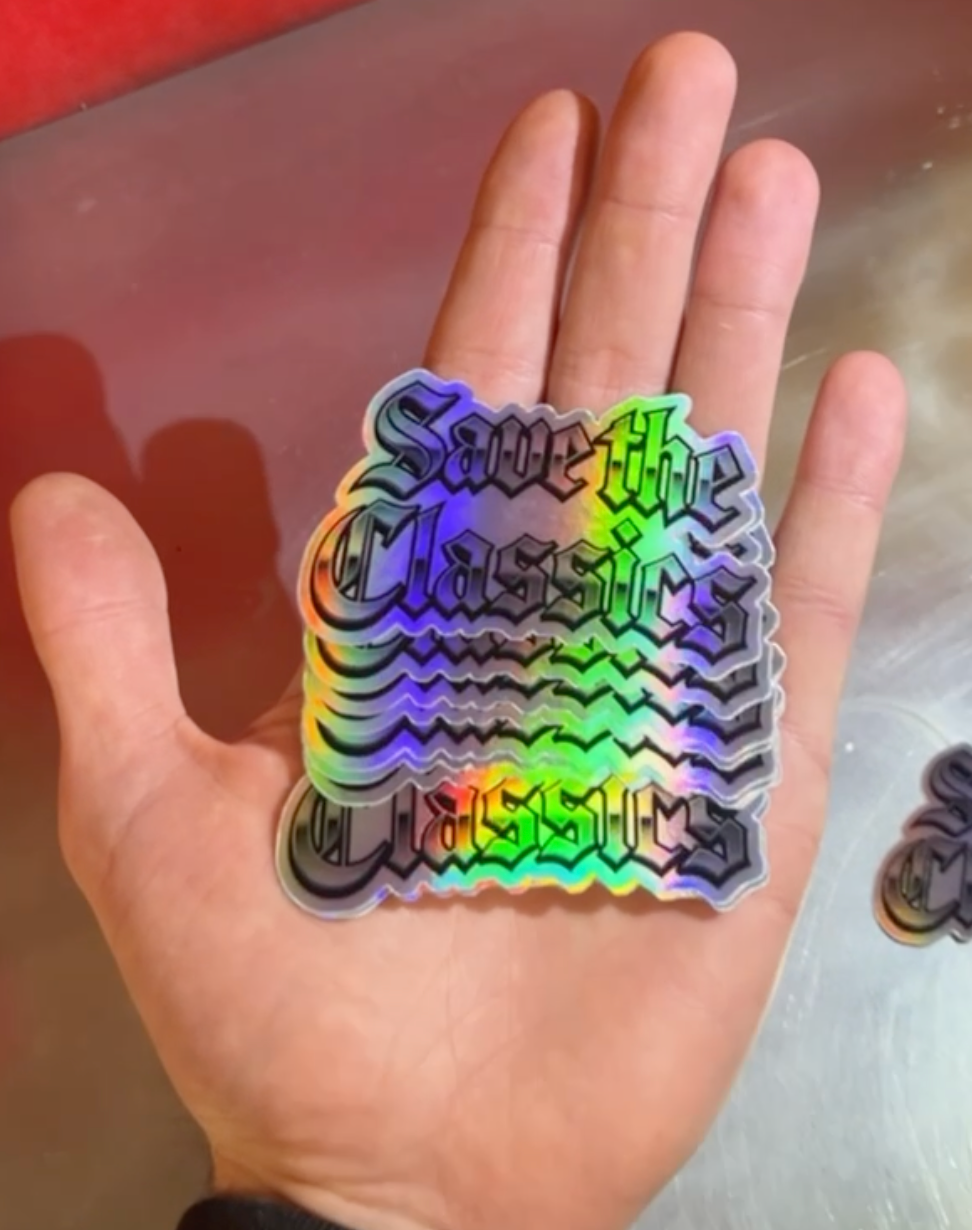 Holo Sticker "Save the Classics"