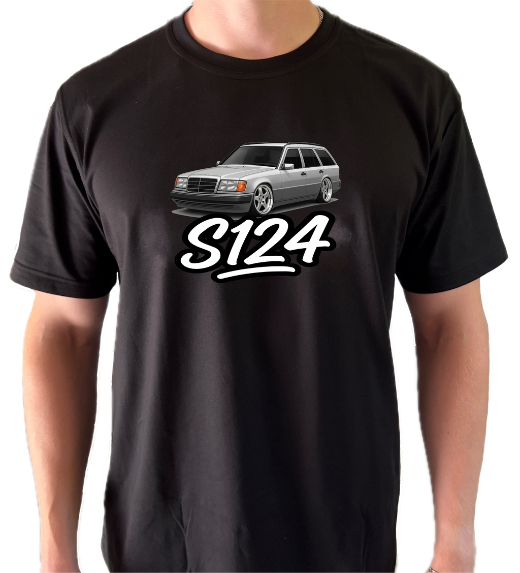 Mercedes S124 T-Shirt - Essential Collection W210Aesthetics