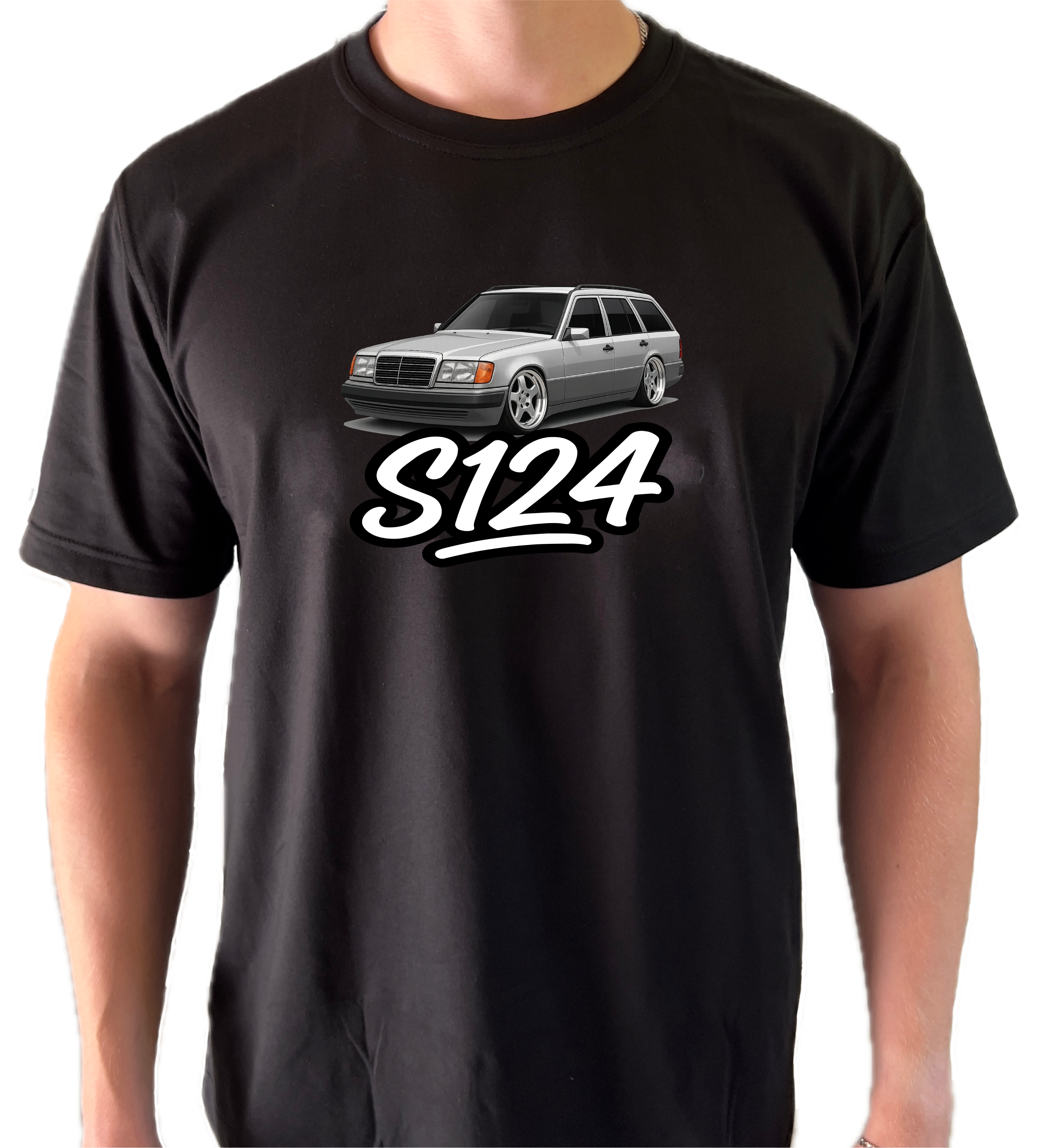 Mercedes S124 T-Shirt - Essential Collection W210Aesthetics