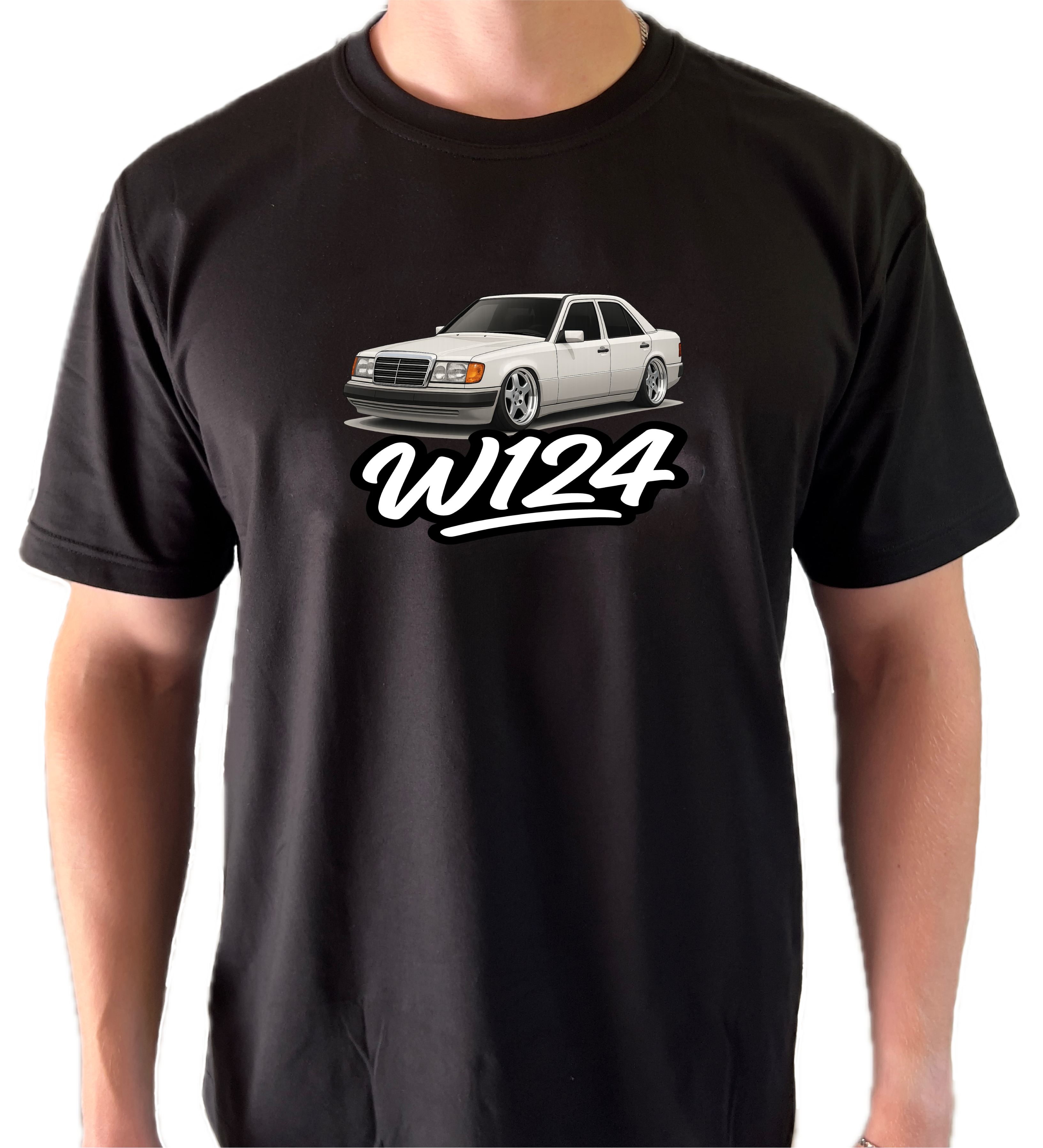 Mercedes W124 T-Shirt - Essential Collection W210Aesthetics