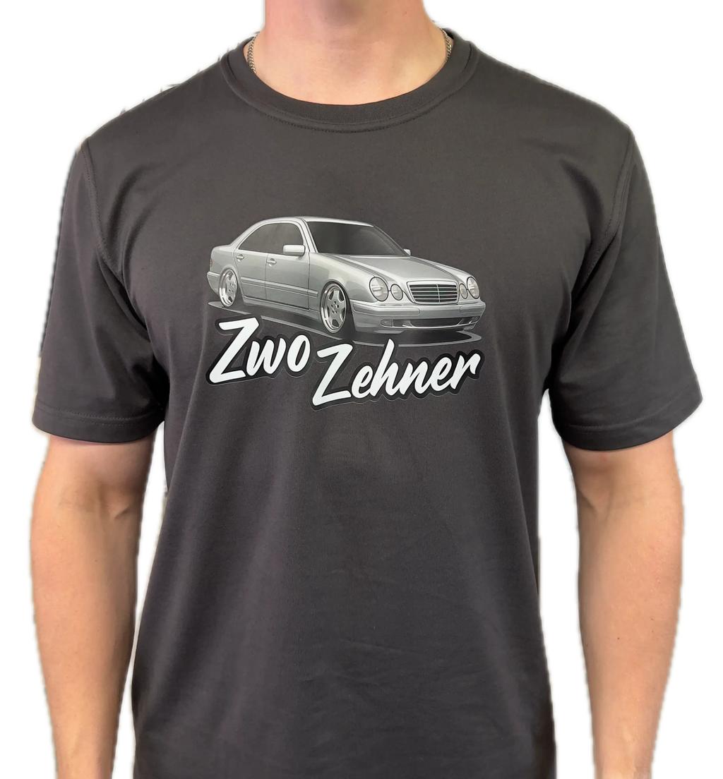 Mercedes W210 T-Shirt "Zwo Zehner Silber"
